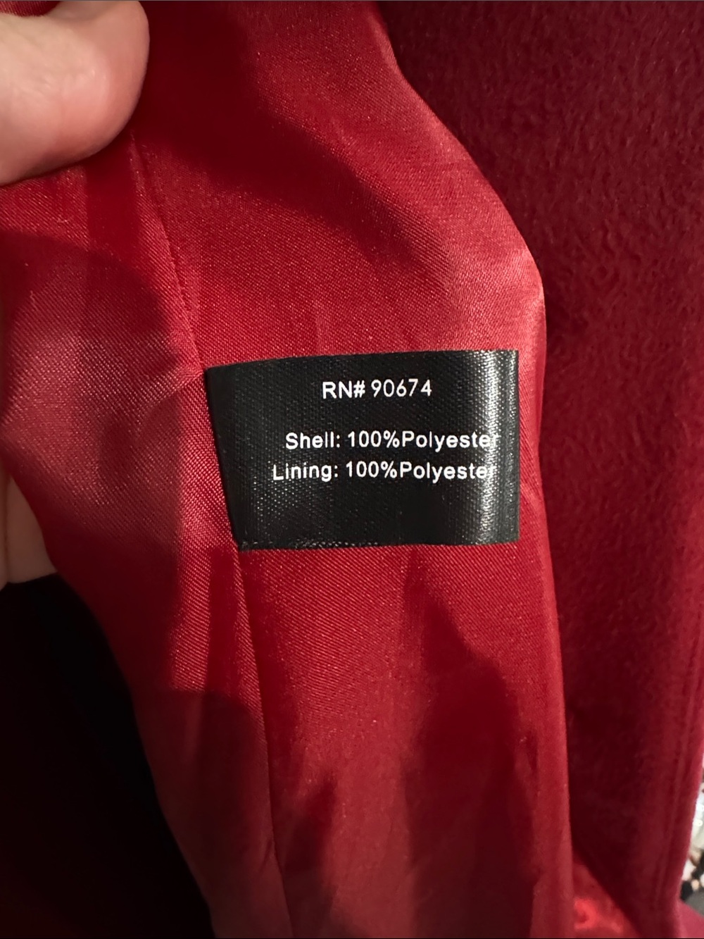 Boston Proper Longline Coat Deep Raspberry Red Size L - Picture 7 of 8